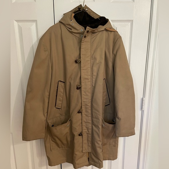 *Vintage* Outerwear From Sears Trench Coat w/ Hood - Picture 2 of 3